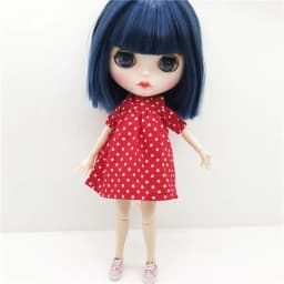 New Beautiful Dress For Blyth Doll Pure White Simple Dress Multicolor For Barbie Doll Clothes 1/6 Doll DIY Accessories