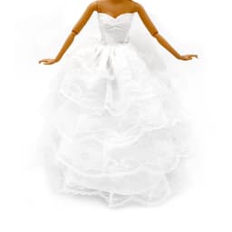 New 30cm 1/6 veil wedding dress Accessories Clothes for Barbies doll