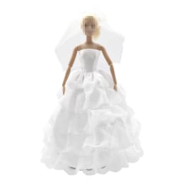New 30cm 1/6 veil wedding dress Accessories Clothes for Barbies doll