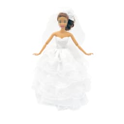 New 30cm 1/6 veil wedding dress Accessories Clothes for Barbies doll