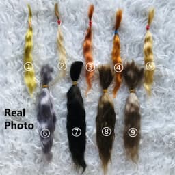 10g /bag Top Quality 15 Colors 20-25cm Reborn Doll Mohair Hand Rooted Doll Hair Wig Multicolor Wig Accessory for DIY SD/BJD Doll