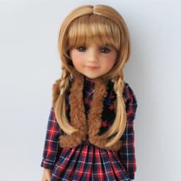 Jusuns BJD Wigs JD676 9-10inch 10-11inch 11-12inch Double Ponytail Braid Synthetic Mohair Doll Hair Fashion Doll Accessories
