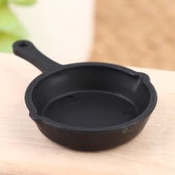 2Pcs/Set Doll House Accessories 1:12 Dollhouse Miniature Kitchen Utensil Pan Small Frying Pan Model Accessories Toys