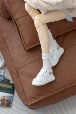 BJD Doll Shoes Toys Girls Boys 1/3 1/4 1/6 Low-top Simple Cute Baby Small White Versatile Daily Casual Board Shoes Accessories
