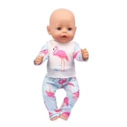 Doll Clothes Pajamas For 43cm Baby Reborn&American 18 Inch Girl Doll Unicorn Frog Shark Cartoon Clothes Suit For Generation Doll