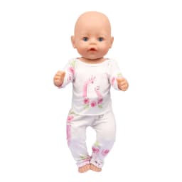 Doll Clothes Pajamas For 43cm Baby Reborn&American 18 Inch Girl Doll Unicorn Frog Shark Cartoon Clothes Suit For Generation Doll