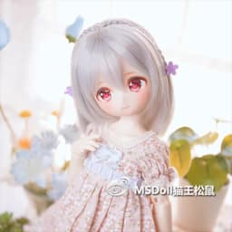 BJD Doll Wigs Long Hair For 1/3 1/4 1/6 MSD MDD YOSD With Bangs Black Brown Pink Hair Accessories