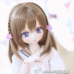 BJD Doll Wigs Long Hair For 1/3 1/4 1/6 MSD MDD YOSD With Bangs Black Brown Pink Hair Accessories