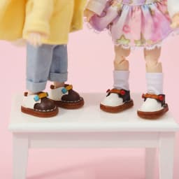 Ob11 Doll Shoes Holala Handmade color matching Cowhide Shoes With buttons For Clay Doll Obitsu11,Body9, Gsc, Ddf, 1/12bjd Doll