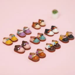 Ob11 Doll Shoes Holala Handmade color matching Cowhide Shoes With buttons For Clay Doll Obitsu11,Body9, Gsc, Ddf, 1/12bjd Doll