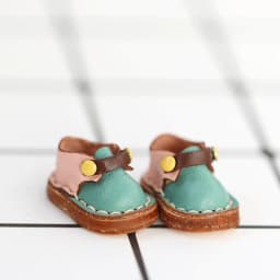 Ob11 Doll Shoes Holala Handmade color matching Cowhide Shoes With buttons For Clay Doll Obitsu11,Body9, Gsc, Ddf, 1/12bjd Doll