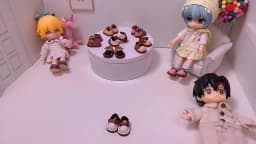 Ob11 Doll Shoes Holala Handmade color matching Cowhide Shoes With buttons For Clay Doll Obitsu11,Body9, Gsc, Ddf, 1/12bjd Doll