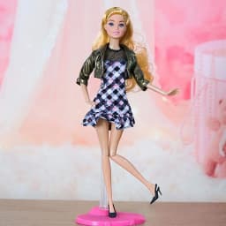 1 Set 1/6 Doll Fashion Casual Clothes Winter Wear Plush Coat Skirt Handmade Girl Doll Wearing Set For 29~32 cm Doll
