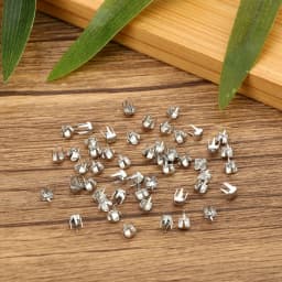 50Pcs 3mm Mini Claw Hammer Buckle Gold/Silver/Bronze/Black Metal Round Bead Super Small Doll Button DIY Toy Clothes Accessories