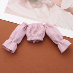 30CM Doll Clothes Fashion Puff Sleeve Tops Short T-shirt Plaid Pleated Skirt For 1/6 Bjd Dolls Accessories Dress Up Doll Gift