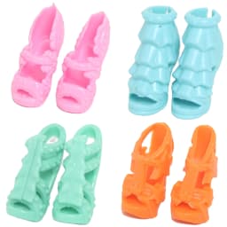 10 Pairs Colorful Doll Shoes Mixed Style Assorted High Heels Sandals Outfit Dress Clothes Accessories for 11.5'' Doll DIY Toys