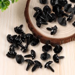 40Pcs Black Plastic Safety Noses For Teddy Bear Doll Animal Puppet Crafts Children DIY Doll toys Accessories Dog Puppy Nose