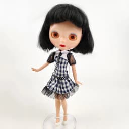 White Black Plaided Doll Clothes For Blythe Doll Dress Gown For Neo Blythe 1/6 Accessories Outfits For Licca Dolls Toys
