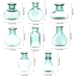 24 Styles 1/12 Miniature Dollhouse Glass Vase Mini Flower Vase for Doll House Decoration Accessories