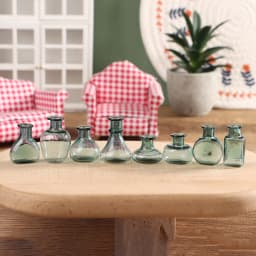 24 Styles 1/12 Miniature Dollhouse Glass Vase Mini Flower Vase for Doll House Decoration Accessories
