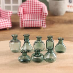 24 Styles 1/12 Miniature Dollhouse Glass Vase Mini Flower Vase for Doll House Decoration Accessories