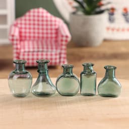 24 Styles 1/12 Miniature Dollhouse Glass Vase Mini Flower Vase for Doll House Decoration Accessories