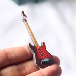 1/12 Scale Doll Musical Instruments Miniature Piano Violin Guitar Drum Microphone Saxophone Trumpet Model Dollhouse Accessories