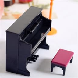 1/12 Scale Doll Musical Instruments Miniature Piano Violin Guitar Drum Microphone Saxophone Trumpet Model Dollhouse Accessories
