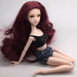 Dolls Small Head Wig High-temperature Silk Wigfor 11cm To 12cm Head Circumference Suitable No Doll