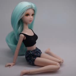 Dolls Small Head Wig High-temperature Silk Wigfor 11cm To 12cm Head Circumference Suitable No Doll
