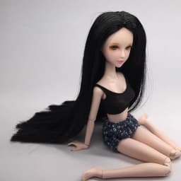 Dolls Small Head Wig High-temperature Silk Wigfor 11cm To 12cm Head Circumference Suitable No Doll