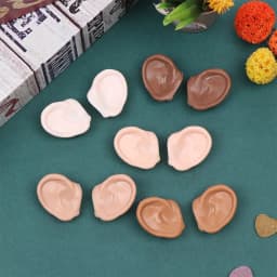 1Pair Blyth Doll Elf Ears Toy White Natural Tan Dark And Super Black Skin Only Ears No Doll Artificial Ear Accessories