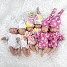 10cm Mini Palm Soft Full Solid Silicone Bebe Reborn Girl With Two Sets Outfits Handmade Cuddly Lifelike Reborn Dolls