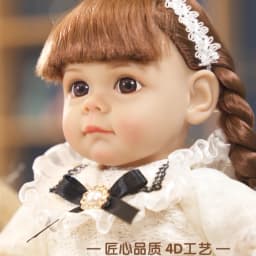 14 Inch New Reborn Doll 35CM Voice Girl Bebe Baby With Fashion Clothes Smooth Soft Skin Vinyl Head Limbs Cotton Body Kids Gift