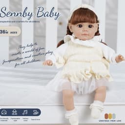 14 Inch New Reborn Doll 35CM Voice Girl Bebe Baby With Fashion Clothes Smooth Soft Skin Vinyl Head Limbs Cotton Body Kids Gift