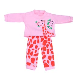 2 Pcs/Set Animal Pajamas Suit For 43cm Baby Doll Clothes Accessories And 18 Inch American Doll Girl's Toys Our Generation