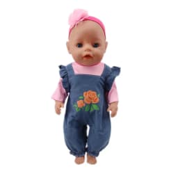 2 Pcs/Set Animal Pajamas Suit For 43cm Baby Doll Clothes Accessories And 18 Inch American Doll Girl's Toys Our Generation