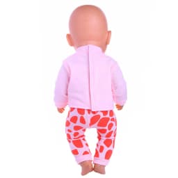 2 Pcs/Set Animal Pajamas Suit For 43cm Baby Doll Clothes Accessories And 18 Inch American Doll Girl's Toys Our Generation