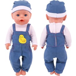 2 Pcs/Set Animal Pajamas Suit For 43cm Baby Doll Clothes Accessories And 18 Inch American Doll Girl's Toys Our Generation