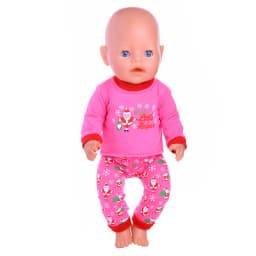 2 Pcs/Set Animal Pajamas Suit For 43cm Baby Doll Clothes Accessories And 18 Inch American Doll Girl's Toys Our Generation