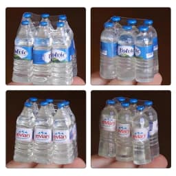 1:12 Dollhouse Miniature Resin Mini Simulation Mineral Water Bottle Model For Doll House Decor Kids Pretend Play Toys