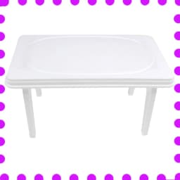 table for dolls House White Table Children Baby Suit Furniture Accessories Fashion Girls Plastic