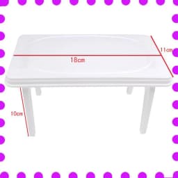 table for dolls House White Table Children Baby Suit Furniture Accessories Fashion Girls Plastic