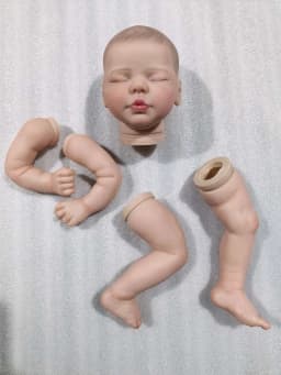 NPK 20inch Finished Doll Size Already Painted Kits Valentina Very Lifelike Baby Doll with Many Details Veins