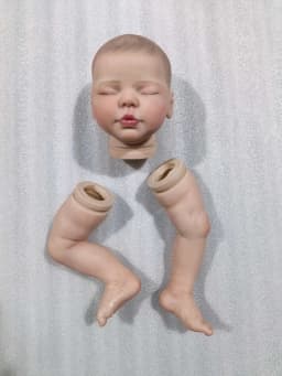 NPK 20inch Finished Doll Size Already Painted Kits Valentina Very Lifelike Baby Doll with Many Details Veins