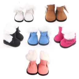 New Leather Shoes For 14inch Wellie Wisher & 32-34cm Paola Reina Baby Doll,Doll Accessories.