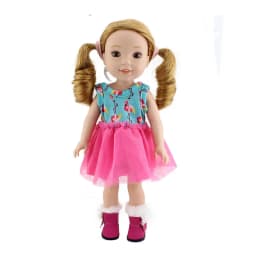 New Leather Shoes For 14inch Wellie Wisher & 32-34cm Paola Reina Baby Doll,Doll Accessories.
