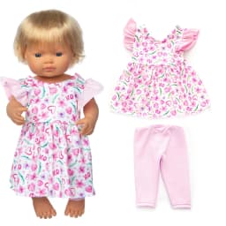 16" Baby Doll Clothes Hoody Coat Yellow Duck 40cm Nenuco Doll Winter Vest Children Gift Toys Costume Girl's Gifts