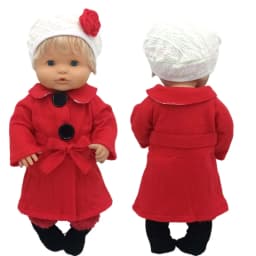 16" Baby Doll Clothes Hoody Coat Yellow Duck 40cm Nenuco Doll Winter Vest Children Gift Toys Costume Girl's Gifts