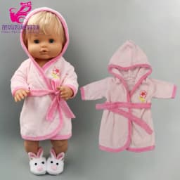 16" Baby Doll Clothes Hoody Coat Yellow Duck 40cm Nenuco Doll Winter Vest Children Gift Toys Costume Girl's Gifts